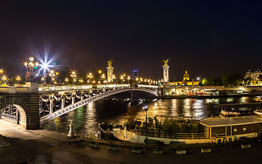 Image showing Bridge of the Alexandre III in Paris