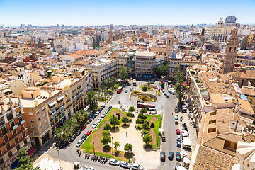 Image showing Valencia aerial skyline