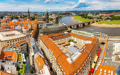 Image showing Panoramic view of Dresden