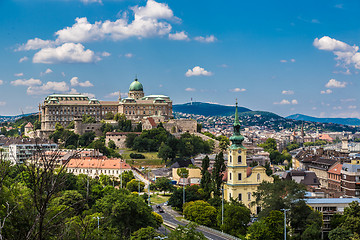 Image showing Budapest Royal Palace morning view.