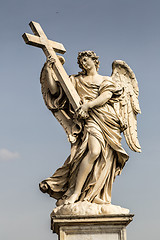 Image showing Statue of angel  in Rome