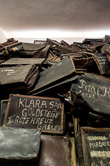 Image showing Bags of victims in Auschwitz