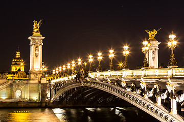 Image showing Bridge of the Alexandre III in Paris