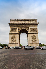 Image showing Arc de Triomphe in Paris