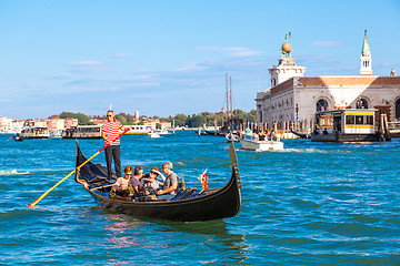 Image showing Gondola on Canal Grande in Venice
