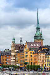 Image showing Ppanorama of the Old Town  in Stockholm, Sweden