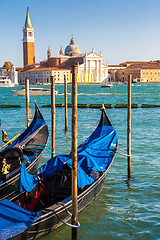 Image showing Gondolas  in Venice, Italy