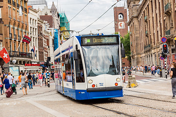 Image showing Tram in Amsterdam, Netherlands