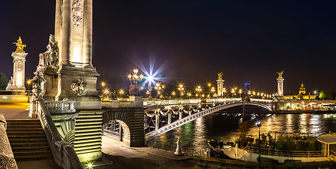 Image showing Bridge of the Alexandre III in Paris