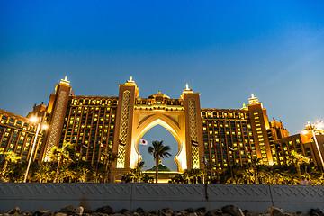 Image showing Atlantis, The Palm Hotel in Dubai, United Arab Emirates