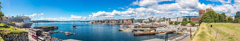 Image showing Oslo skyline and harbor. Norway