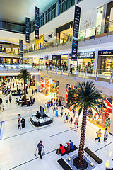 Image showing Interior View of Dubai Mall - world\'s largest shopping mall