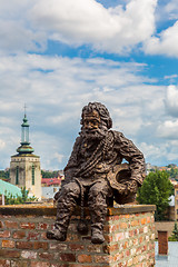 Image showing Sculpture a chimney  in Lviv, Ukraine