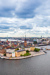 Image showing Ppanorama of the Old Town  in Stockholm, Sweden