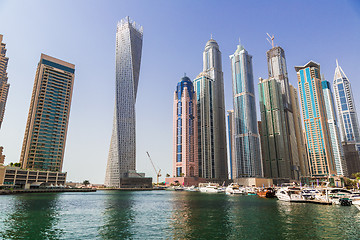 Image showing Dubai Marina cityscape, UAE