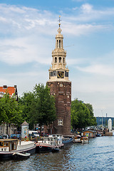 Image showing Coin Tower (Munttoren) in Amsterdam