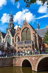 Image showing Oude Kerk   in Amsterdam