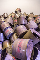 Image showing Empty cans of \