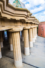 Image showing Park Guell in Barcelona, Spain