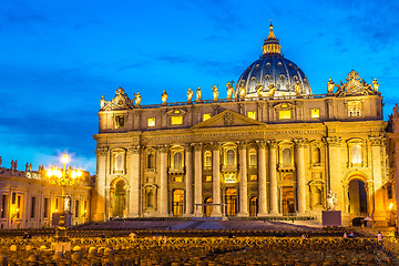 Image showing Vatican at night