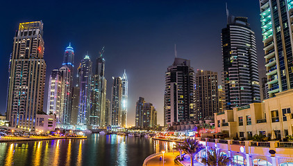 Image showing Dubai Marina cityscape, UAE