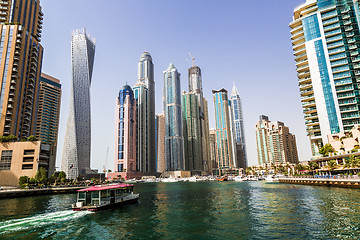 Image showing Dubai Marina cityscape, UAE