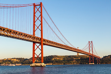 Image showing Rail bridge  in Lisbon, Portugal.