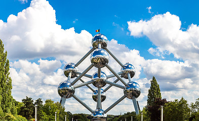 Image showing Atomium structure  in Brussels