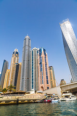 Image showing Dubai Marina cityscape, UAE