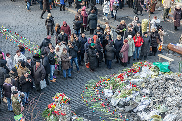 Image showing Ukrainian revolution, Euromaidan after an attack by government f