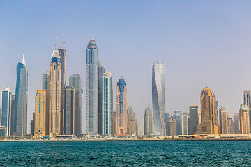 Image showing Dubai Marina cityscape, UAE