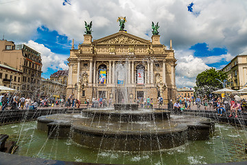 Image showing Academic Opera and Ballet Theatre in Lviv, Ukraine.