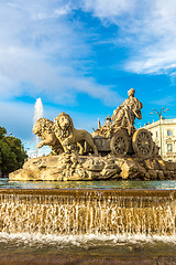 Image showing Cibeles fountain in Madrid