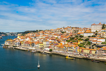 Image showing Aerial view of Porto in Portugal