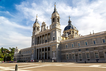 Image showing Almudena cathedral in Madrid