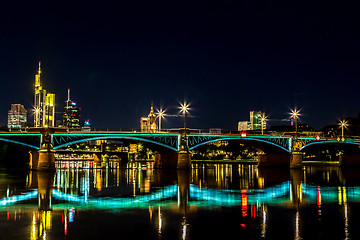 Image showing Frankfurt am Main during sunset