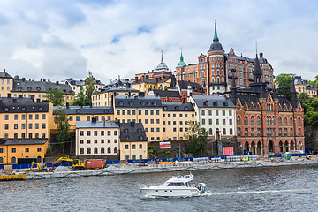 Image showing Ppanorama of the Old Town  in Stockholm, Sweden