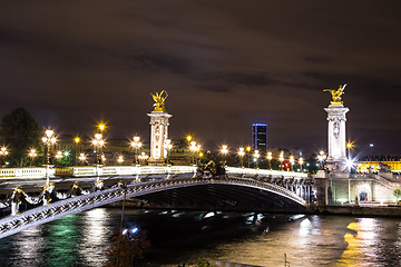 Image showing Bridge of the Alexandre III in Paris