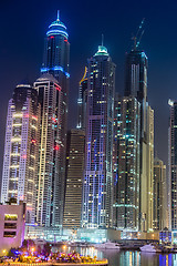 Image showing Dubai Marina cityscape, UAE