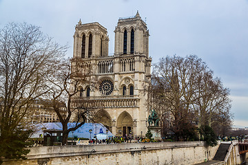 Image showing Notre Dame cathedral in Paris, France