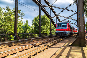 Image showing Electric locomotive in Frankfurt