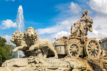 Image showing Cibeles fountain in Madrid