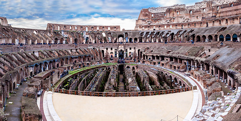 Image showing The Iconic, the legendary Coliseum of Rome, Italy