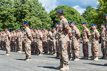 Image showing Norwegian soldiers came back home from Afghanistan