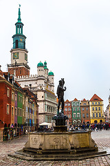 Image showing Old market square in Poznan