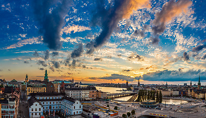 Image showing Panorama of  Stockholm, Sweden