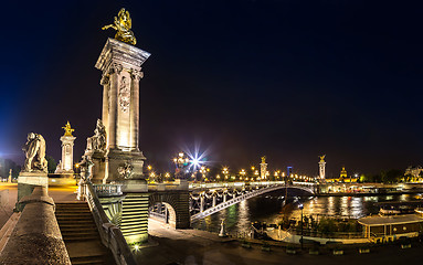 Image showing Bridge of the Alexandre III in Paris