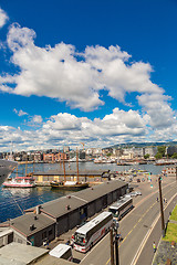 Image showing Oslo skyline and harbor. Norway