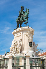 Image showing Statue of King Jose I in Lisbon