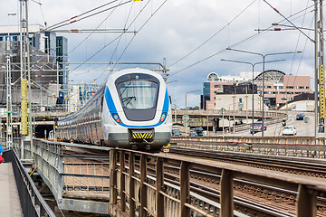 Image showing Modern  train in Sweden
